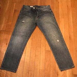 GAP1969 Distressed Blue Jeans